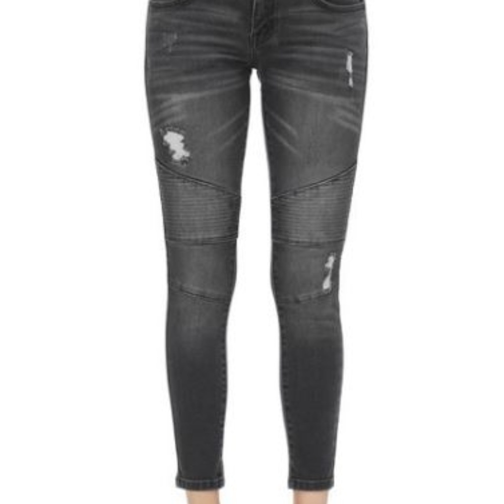 KanCan Gray Motto Skinny Jeans